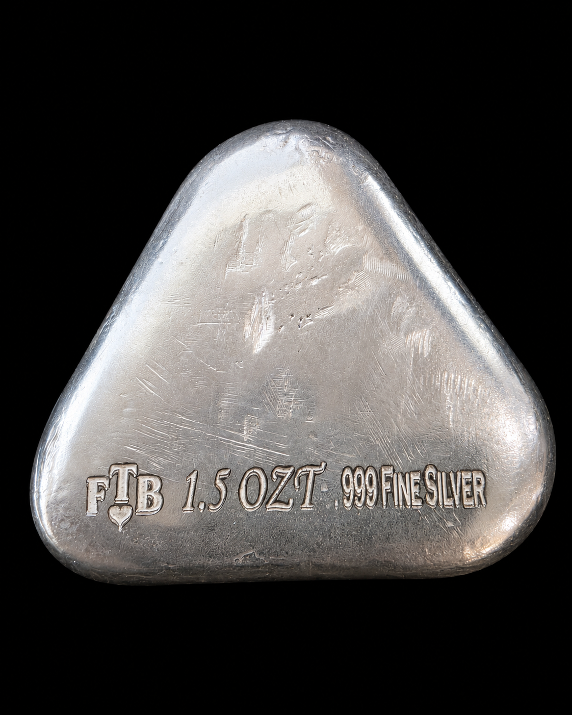 Celtic Triquetra 1.5 Troy Oz .999 Fine Silver Hand-Poured Triangle