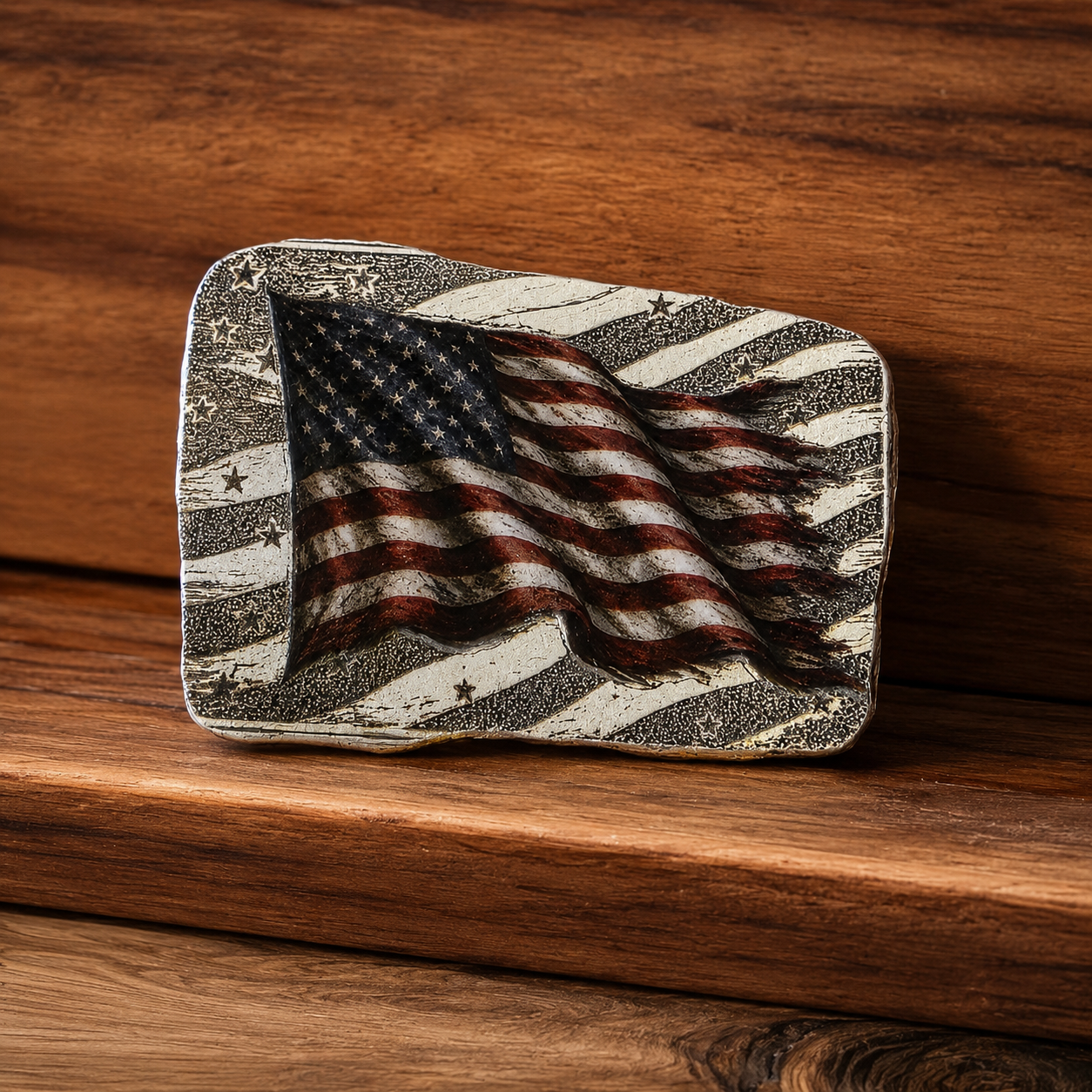 America 250 Engraved & 3-D Colorized 1 Troy Ounce .999 Fine Silver Bar