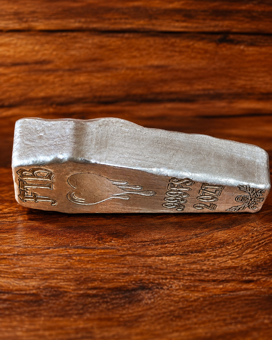 Beauty In Death Coffin Silver Bar | 2 ozt .999 Fine Silver | Hand Poured