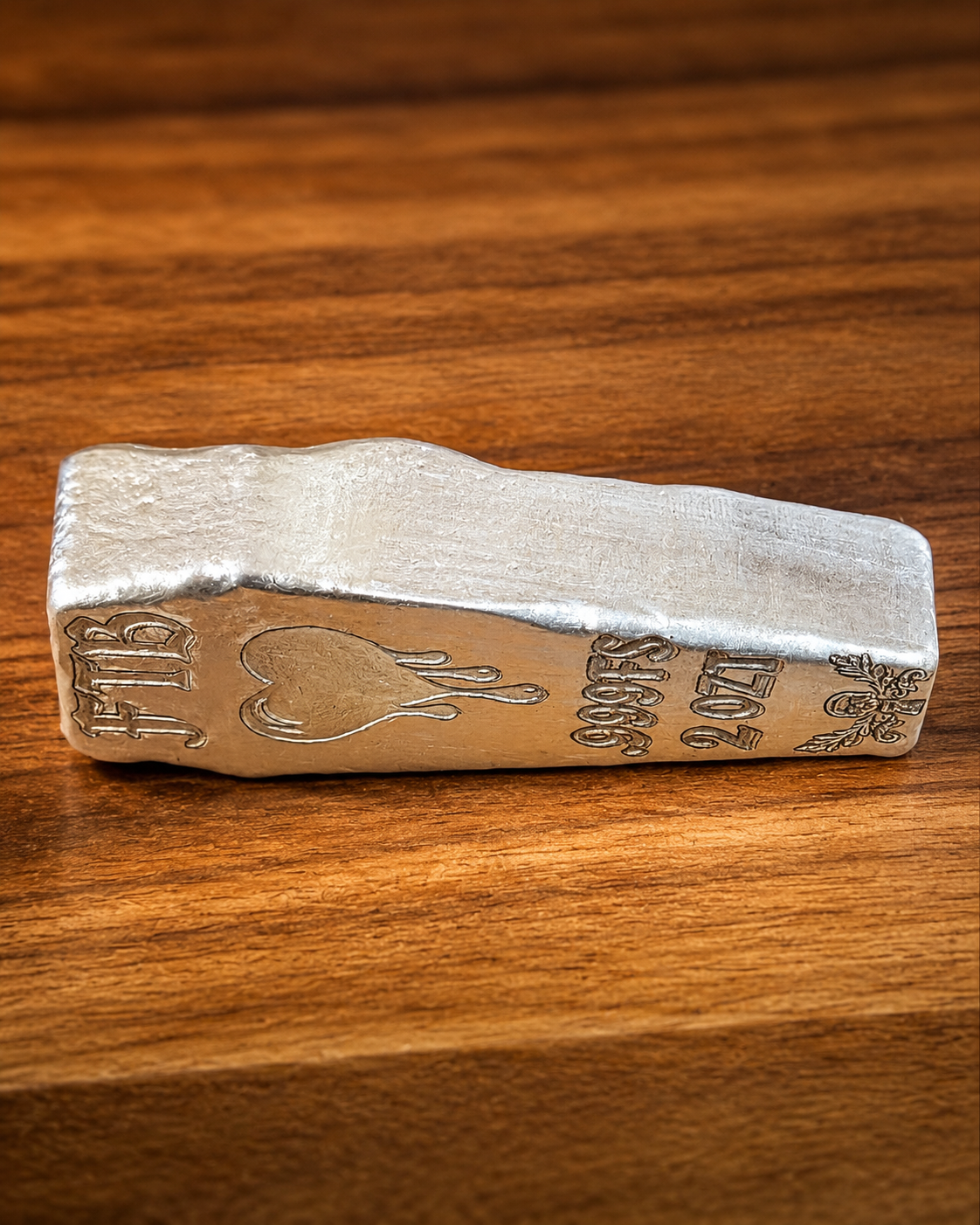 Beauty In Death Coffin Silver Bar | 2 ozt .999 Fine Silver | Hand Poured
