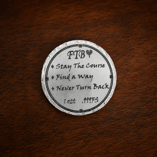 FTB Wayfinder – 1 OZT .999 Fine Silver Compass Round