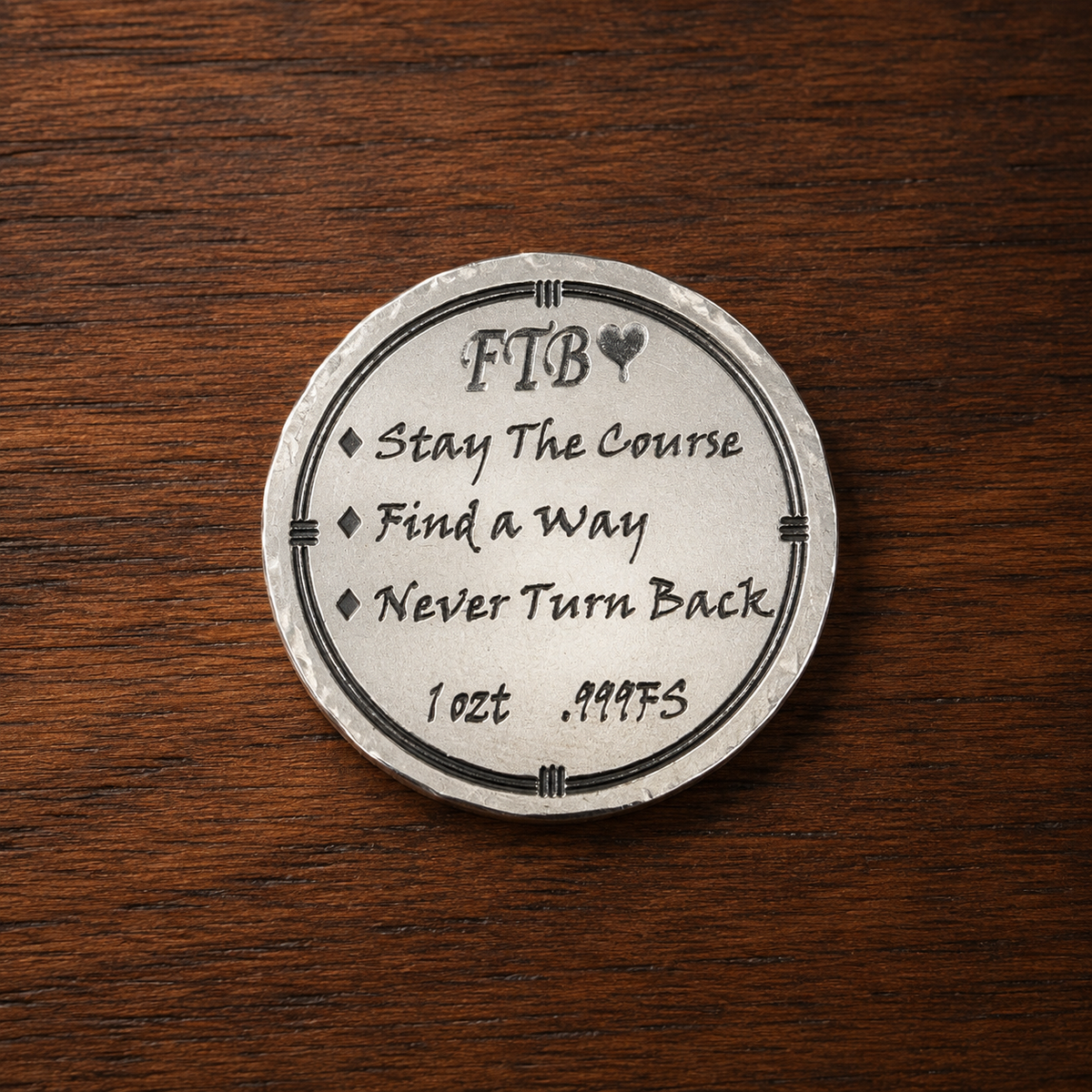 FTB Wayfinder – 1 OZT .999 Fine Silver Compass Round