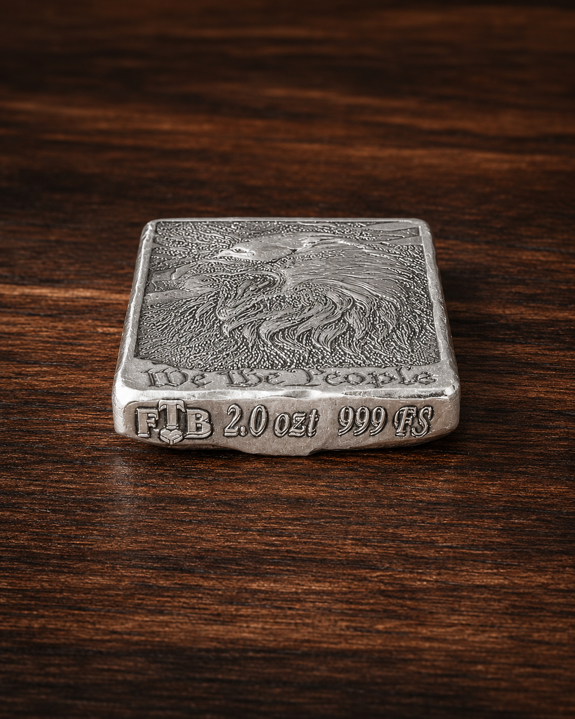 We the People Ripple Silver Bar | 2 ozt AVG .999 Fine Silver