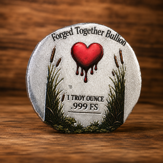 River Otter 1 Troy Ounce .999 Fine Silver 3-D Colorized Round