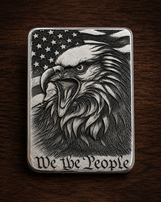 We the People Ripple Silver Bar | 2 ozt AVG .999 Fine Silver