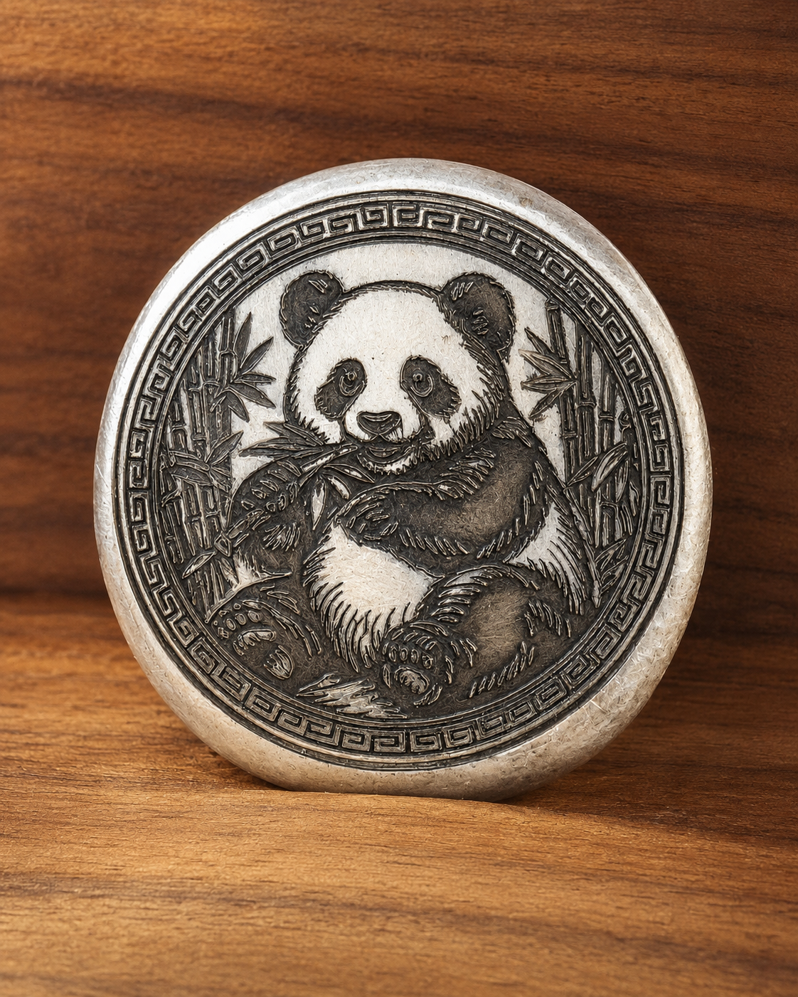 2026 Panda Silver Round | 2 ozt .999 Fine Silver | Hand Poured