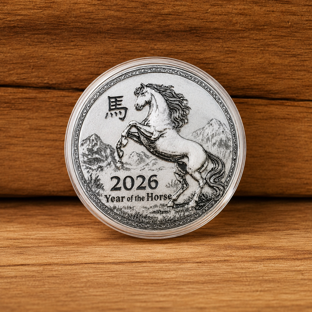 2026 Year of the Horse 2 ozt .999 Fine Silver Round