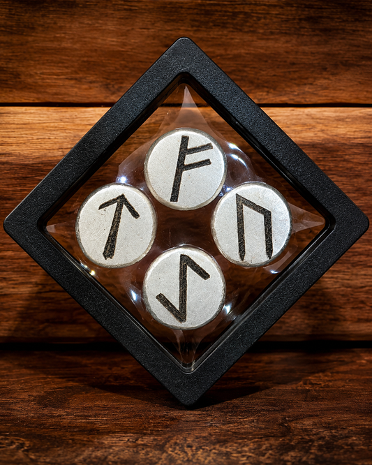 Nordic Rune Silver Set | 4pc .999 Fine Silver | 2 Troy Oz Total