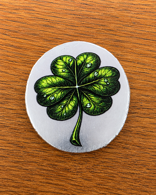 Stay Lucky – 2 Ozt .999 Fine Silver 3-D Colorized Round | Limited Mintage 75