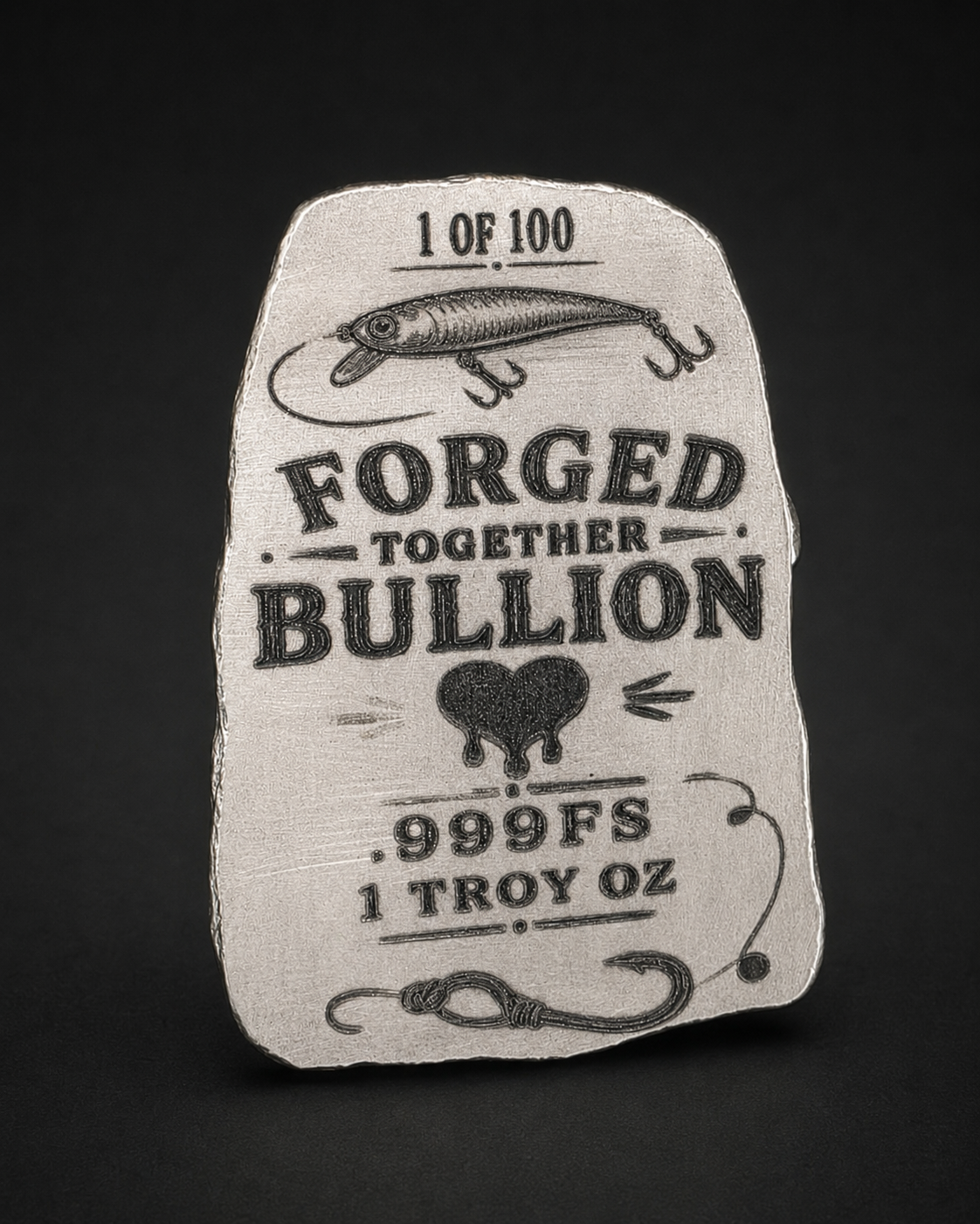 FTB First 3D Colorized Bass Art Bar | 1 Troy Oz .999 Fine Silver