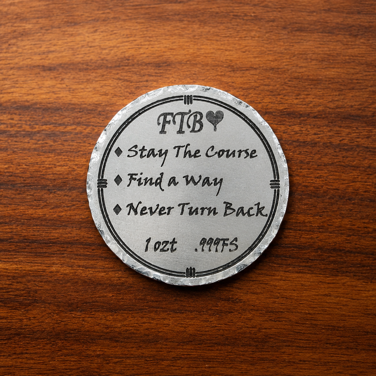 FTB Wayfinder – 1 OZT .999 Fine Silver Compass Round