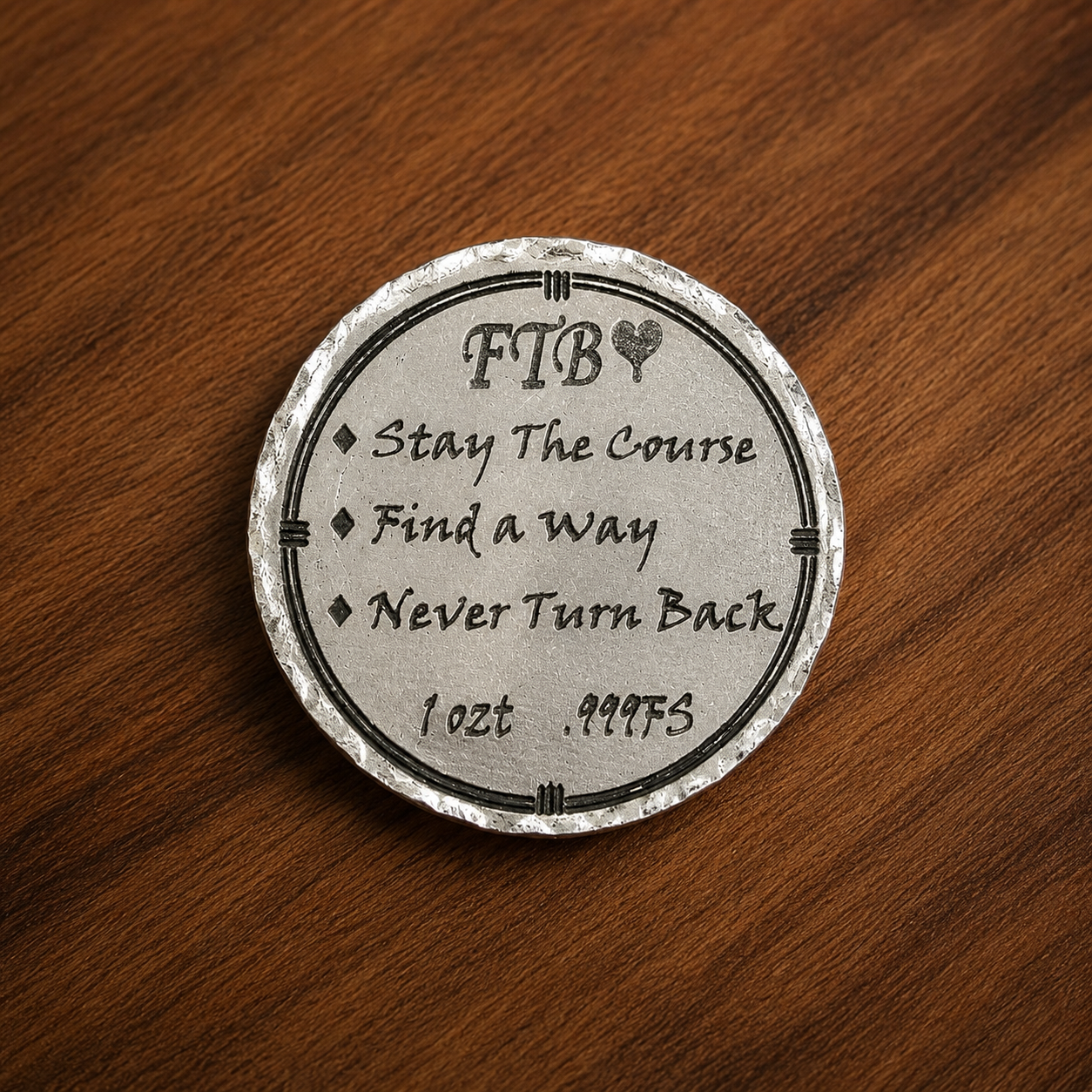 FTB Wayfinder – 1 OZT .999 Fine Silver Compass Round
