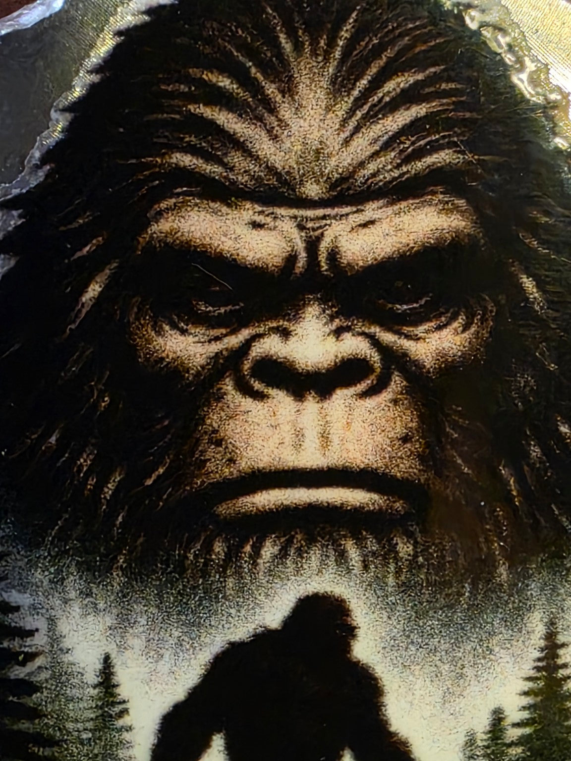 Colorized Bigfoot 1 ozt .999 Fine Silver Round