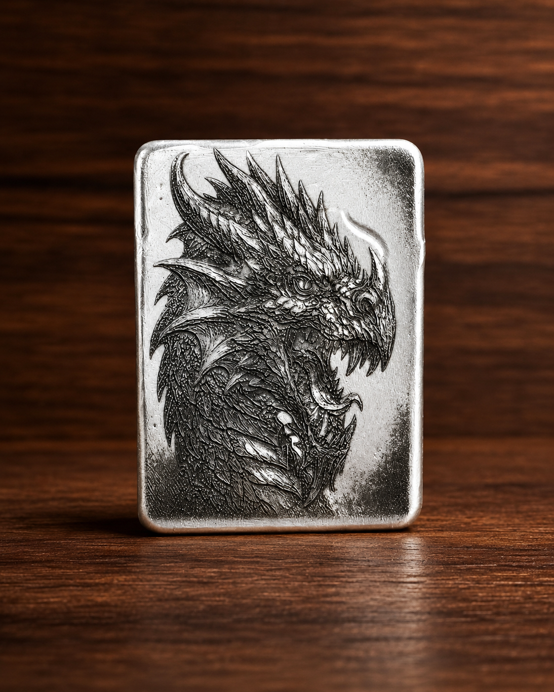 Dragon Ripple Silver Bar | 2 ozt AVG .999 Fine Silver | Hand Poured