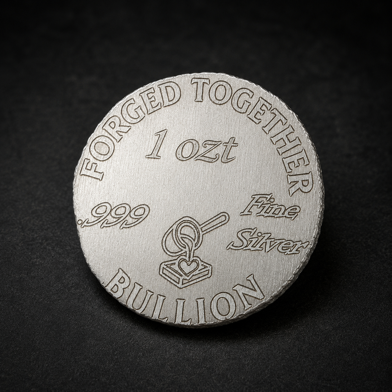 King of the Jungle 1 ozt Hand-Poured .999 Fine Silver Round