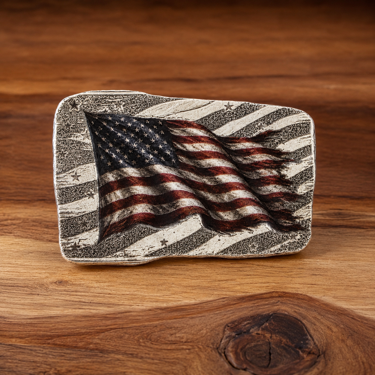 America 250 Engraved & 3-D Colorized 1 Troy Ounce .999 Fine Silver Bar