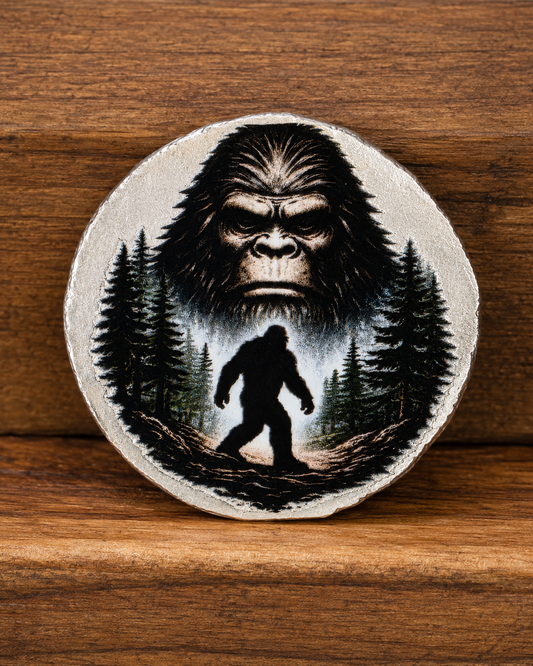 Colorized Bigfoot 1 ozt .999 Fine Silver Round