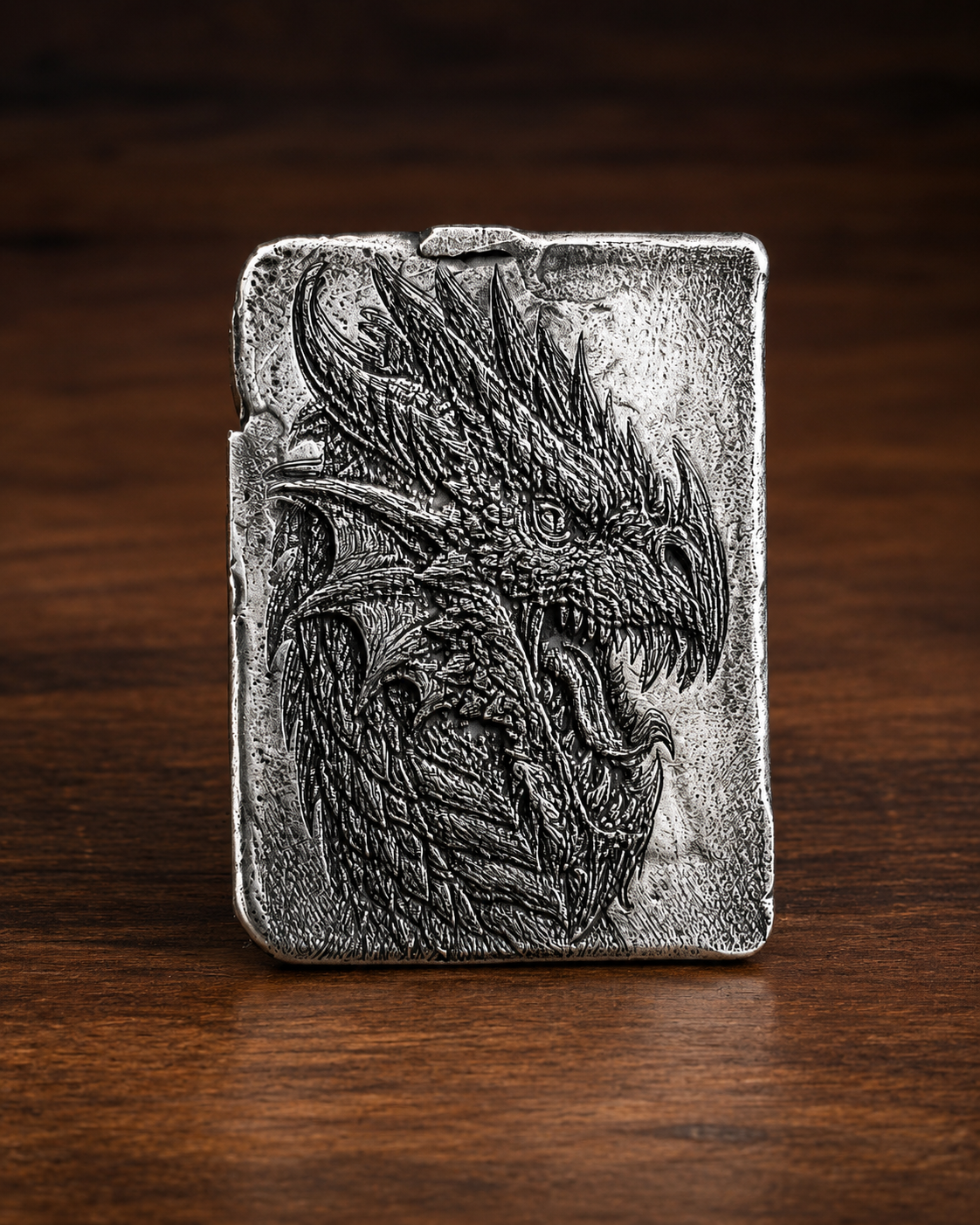 Dragon Ripple Silver Bar | 2 ozt AVG .999 Fine Silver | Hand Poured